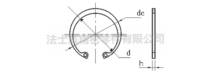 法士威GB893.1不銹鋼軸卡擋圈軸用擋圈-規(guī)格